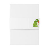 Tropische Floral Wedding Foliage ID475 Uitnodigingen Wikkel (Achterkant Voorbeeld)