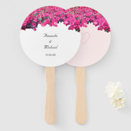 Tropische Floral Wedding Handwaaier