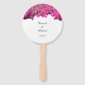 Tropische Floral Wedding Handwaaier (Voorkant)