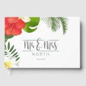 Tropische Floral Wedding ID475 Gastenboek (Voorkant)