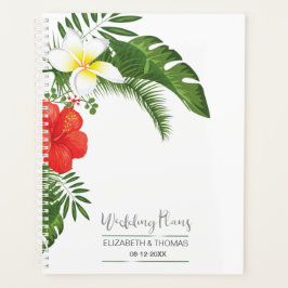 Tropische Floral Wedding ID475 Planner