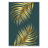 Tropische Floral Wedding Kaart (Achterkant)