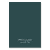 Tropische Floral Wedding Kaart (Achterkant)