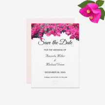 Tropische Floral Wedding Save the Date Invitation