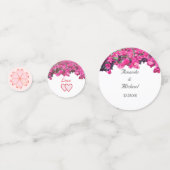 Tropische Floral Wedding Table Confetti (Voorkanten)