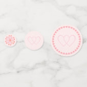 Tropische Floral Wedding Table Confetti (Achterkanten)