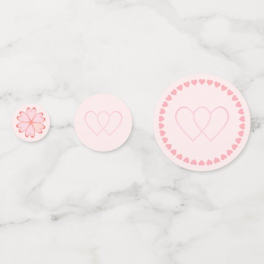 Tropische Floral Wedding Table Confetti (Achterkanten)