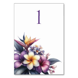 Tropische Floral-Wedding Tafel Kaart