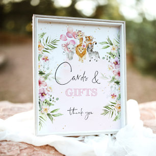 Tropische florale safari's Kaarten en geschenken Poster