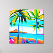 Tropische florasbuis canvas afdruk (Voorkant)