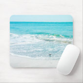 Tropische Florida Beach Sand Ocean Waves Sandpiper Muismat (Met muis)
