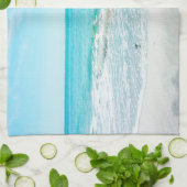 Tropische Florida Beach Sand Ocean Waves Sandpiper Theedoek (Gevouwen)