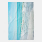 Tropische Florida Beach Sand Ocean Waves Sandpiper Theedoek (Verticaal)