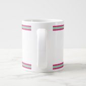 Tropische/Florida roze flamingo Grote Koffiekop (Achterkant)