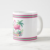 Tropische/Florida roze flamingo Grote Koffiekop (Voorkant rechts)