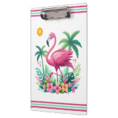 Tropische/Florida roze flamingo Klembord (Links)