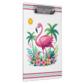 Tropische/Florida roze flamingo Klembord (Rechts)