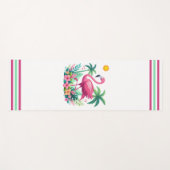 Tropische/Florida roze flamingo Yogamat (Voorkant (horizontaal))