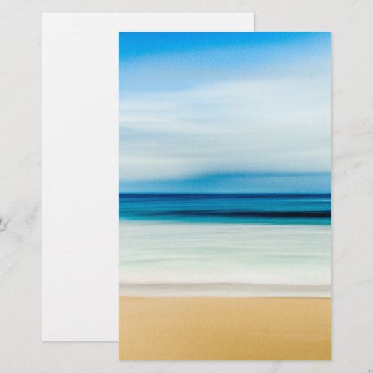 Tropische Florida Sandy Beach, Ocean & Waves Briefpapier (Voorkant / Achterkant)