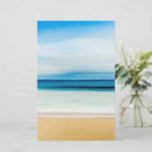 Tropische Florida Sandy Beach, Ocean & Waves Briefpapier (Staand voorkant)