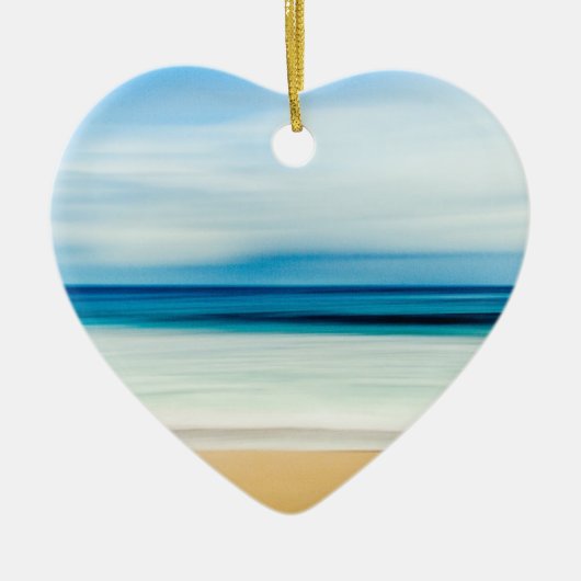 Tropische Florida Sandy Beach, Ocean & Waves Keramisch Ornament (Voorkant)