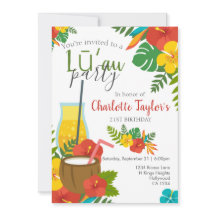 Tropische Flower Luau Party