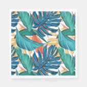 Tropische Foliage Party Napkins Servet (Voorkant)