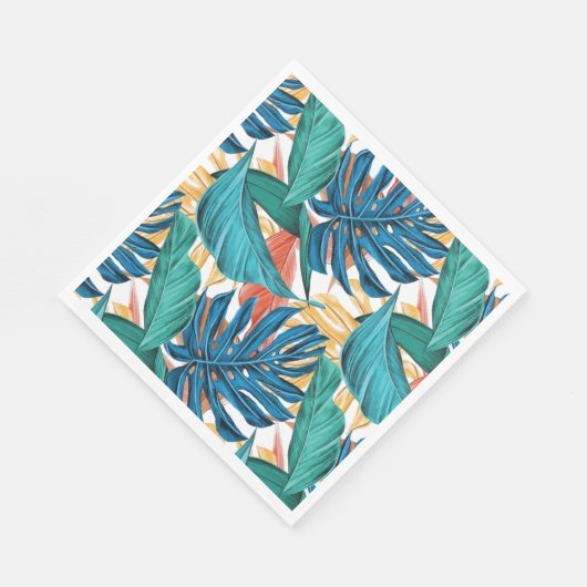 Tropische Foliage Party Napkins Servet (Hoek)