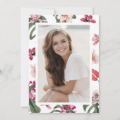 Tropische foto Afstuderen Kaart (Achterkant)