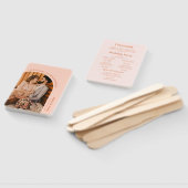 Tropische foto bruiloft programma handwaaier (Niet-gemonteerd)