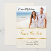Tropische foto save the date (Voorkant / Achterkant)