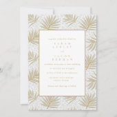 Tropische foto strand bruiloft kaart (Voorkant)