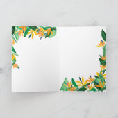 Tropische foto van blije verjaardag kaart (Binnen)