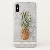 Tropische foto van Girly Pineapple Case-Mate iPhone Case (Achterkant)