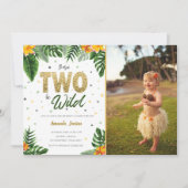 Tropische foto van twee wilde verjaardagsdagsbopfo kaart (Voorkant)