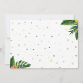 Tropische foto van twee wilde verjaardagsdagsbopfo kaart (Achterkant)