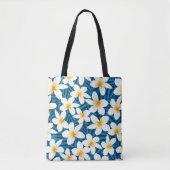Tropische frangipani bloemen tote bag (Voorkant)