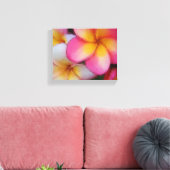 Tropische Frangipani Plumeria Bloemen Canvas Afdruk (Insitu (Woonkamer))