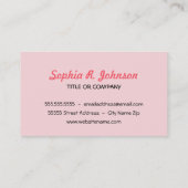 Tropische Frangipani-ventilator Visitekaartje (Achterkant)