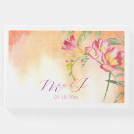 Tropische Freesia bruiloft Gastenboek