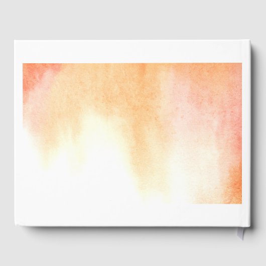 Tropische Freesia bruiloft Gastenboek (Achterkant)