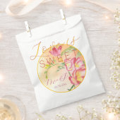 Tropische Freesia Waterverf Liefde is Zoet Bedankzakje (Geknipt)