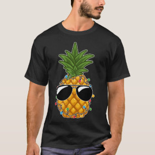Tropische Fruit Ananas Zonnebril Kerstmis in J T-shirt