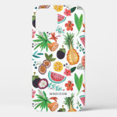 Tropische fruit meid all-over print Case-Mate iPhone case (Achterkant)