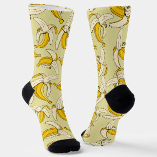 Tropische Fruit Print Bananen Patroon Sokken