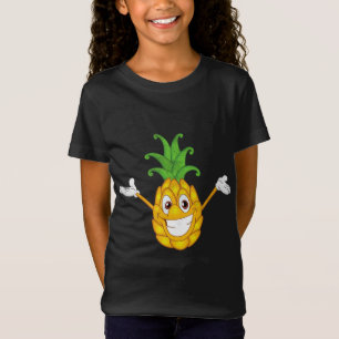 Tropische Fruit Pun Happy Ananas Zoete vruchten T-shirt