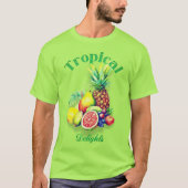 Tropische Fruitcollage T-shirt (Voorkant)