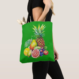 Tropische Fruitcollage Tote Bag