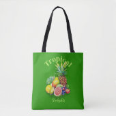 Tropische Fruitcollage Tote Bag (Voorkant)