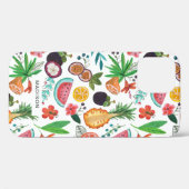Tropische fruitgirale all-overdruk Case-Mate iPhone case (Achterkant (horizontaal))